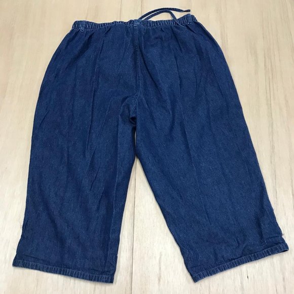 erika relaxed capri pants jeans size 2x blue - Picture 4 of 4